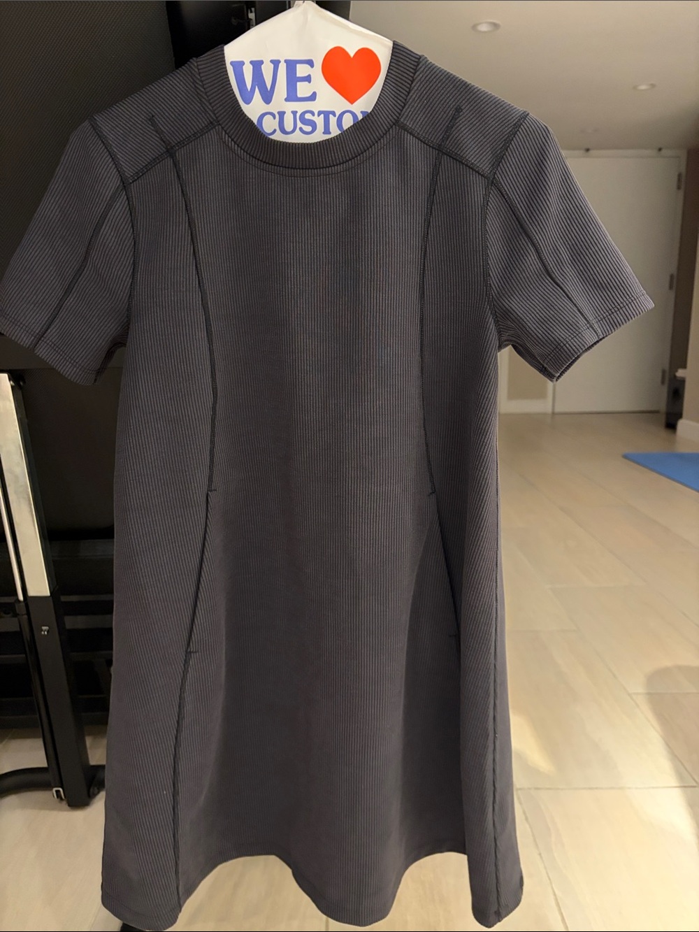 lululemon athletica Charcoal Ribbed Top